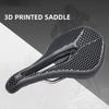 Подушка для горного велосипеда Искусственная 3D-печатная велосипедная седло Резиновая полая Дышащая