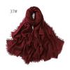 High-Quality Cotton Linen Gauze Scarf: Breathable, Encrypted Sunscreen, Four-Circle Fringe Shawl, Women's Malay Head Scarf