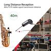 Wireless Instrument Microphone, Pickup Microphone for Horn, Trumpet, Clarinet, UHF Clip-on Gooseneck Condenser Microphone for Saxophone