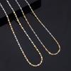 Jewelry Silver Chain Water Ripple Two-Color Electroplating 40Cm 45Cm 50Cm