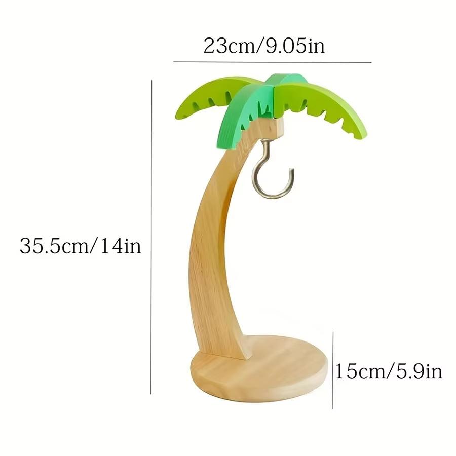 Creative Fruit Platter Wooden Banana Hanging Rack Simulated Tree Shaped Fruit Storage Container Kitchen Dining Table Decoration