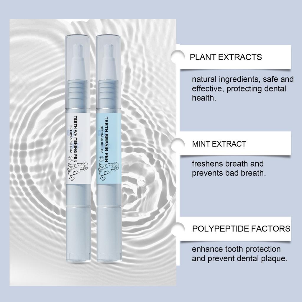 Набор для отбеливания зубов домашних животных, чистка зубов для удаления зубного камня и налета 6 мл