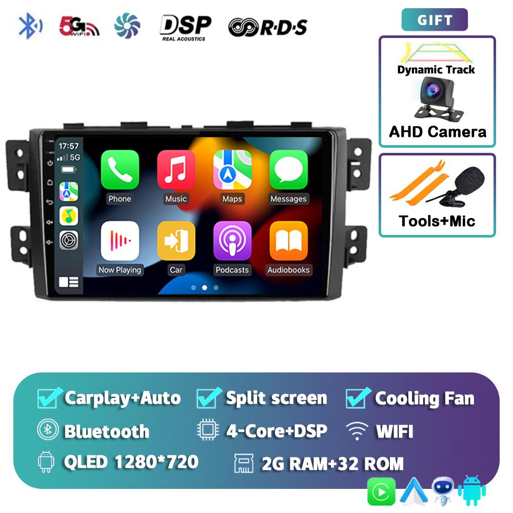 Android 14 Carplay Car Radio для Kia Borrego Mohave 2008 - 2012 Мультимедийный видеоплеер Навигация BT Stereo AI Voice 360 Camera