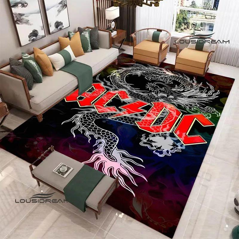 3D ковер с принтом рок-группы AC/DC, коврик для йоги, нескользящий ковер, кухонный коврик, ковры для декора комнаты, ковер для гостиной, ковер для прихожей, подарок на день рождения