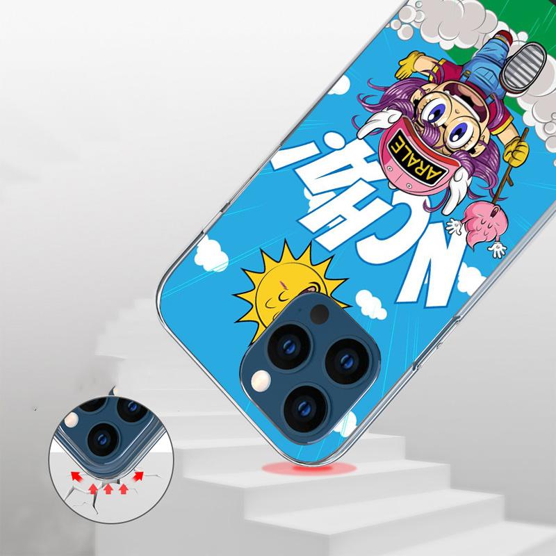 Dr Slump Arale Anime Cover Phone Case For iPhone 16 17 Air 15 14 Pro Max 16E Phone Case 13 Mini 12 11 7 SE 8 Print Pattern Fit C