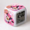 Cartoon Mickey Mouse Minnie Donald Duck Alarm Clock Small Gifts Color Changing LED Colorful Alarm Clock