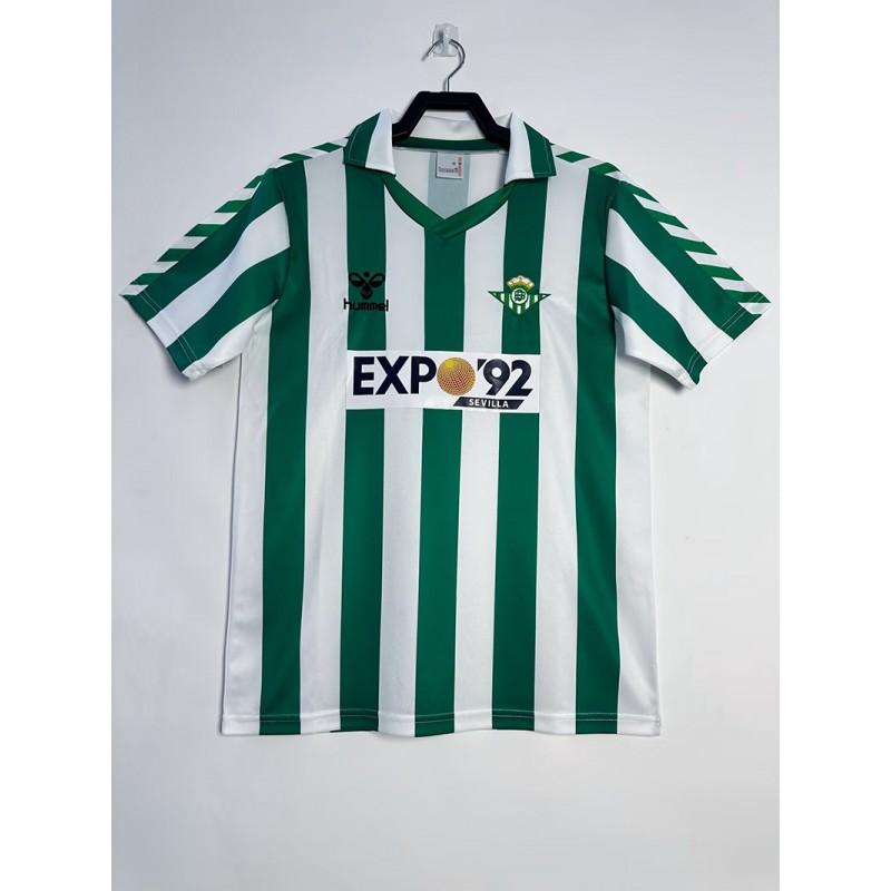 Real Betis 1995-97 Home Retro Soccer Jersey Jarni 17 Finidi 25 Vintage Football Shirt Unisex