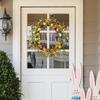 Easter Egg Wreath With Colorful Eggs Artificial Wreath For Front Door Wall Easter Decoration