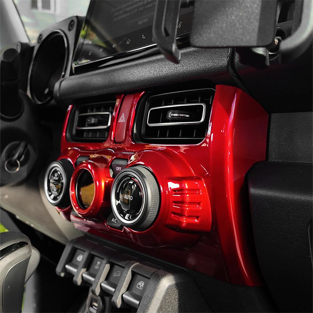 For Suzuki Jimny 2018-2025 AC Control Panel Vent Frame, Anti-Scratch Wear-Resistant Fit ABS Interior Decoration Car Accessories