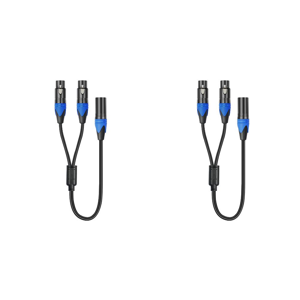 1/2 шт. 50 см XLR разветвитель 1 XLR female на 2 XLR male XLR Y-кабель-разветвитель Микрофонный разветвитель для усилителя микшера