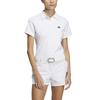 Гольф-рубашка с тисненым графическим рисунком для белого [Adidas Golf] HEAT.RDY женская,