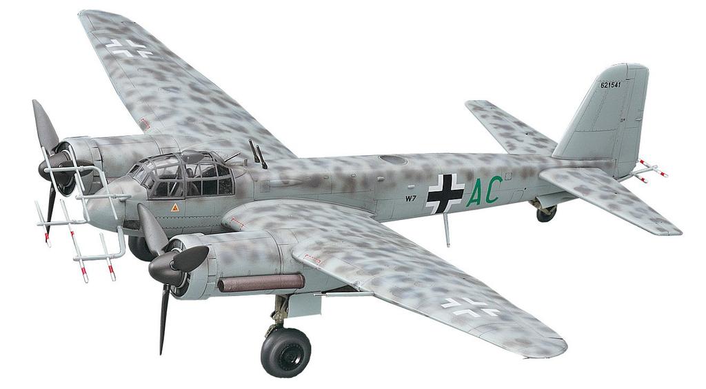 Пластиковая модель Hasegawa Luftwaffe Junkers Nachtjaeger E32 Ju88G-6 1/72