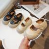 Children's Mary Jane Leather Shoes 2025 Spring and Summer New Boys and Girls Foreign Style Little White Board Shoes Ugly Cute Big Head Single Shoes