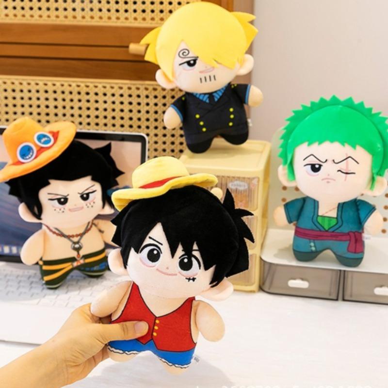 Милая плюшевая игрушка One Piece Солон Луффи Шанцзи Эйс Мягкие плюшевые игрушки Луффи Gear 5 Санджи Брук Тони Тони Чоппер