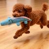 Плюшевая игрушка для собак Крокодил Устойчивая к укусам Очистка зубов Скрипучая жевательная игрушка для щенков и крупных собак Интерактивные пушистые игрушки для питомцев