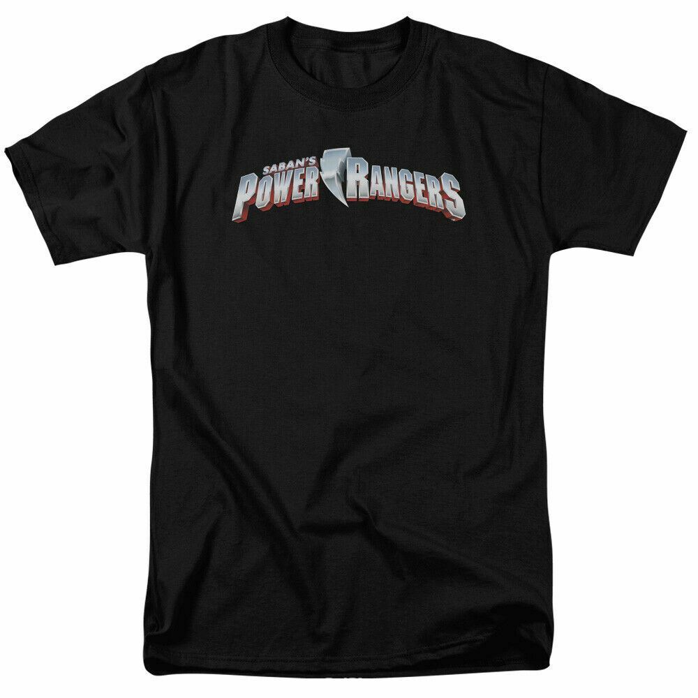 26 Mighty Morphin Power Rangers New Logo T Shirt Mens Licensed Tee Black Unisex T-Shirt