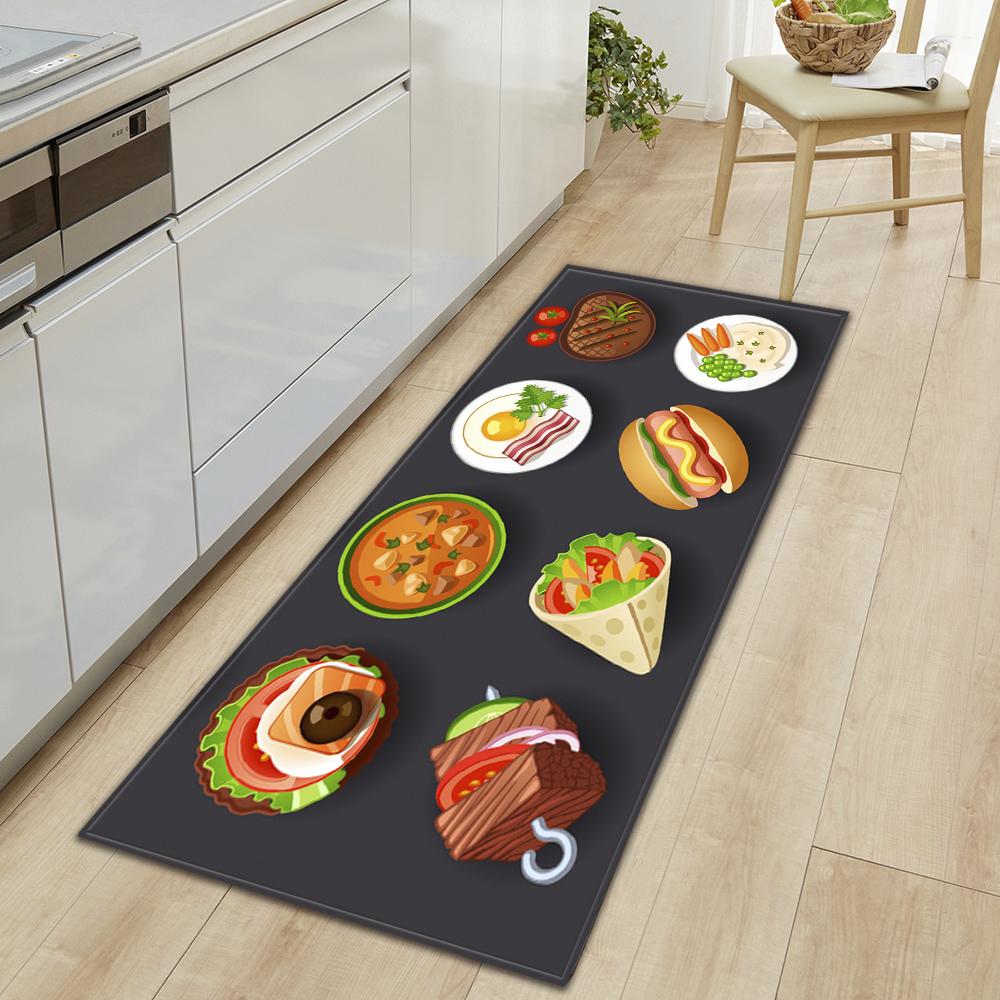 Кухонный ковер, коридор, крыльцо, дверной коврик для гостиной, детский коврик, нескользящий напольный коврик для двери ванной комнаты