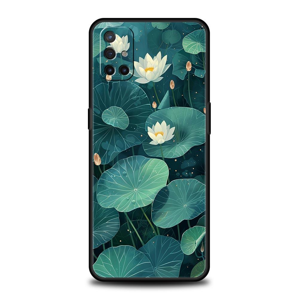 Чехол для телефона с узором лотоса для OnePlus 15 13 12 11 10 9 8 13T 10T 7T Pro 13R 12R 9RT 8T Nord 4 N200 2T CE 2 3 5G Lite