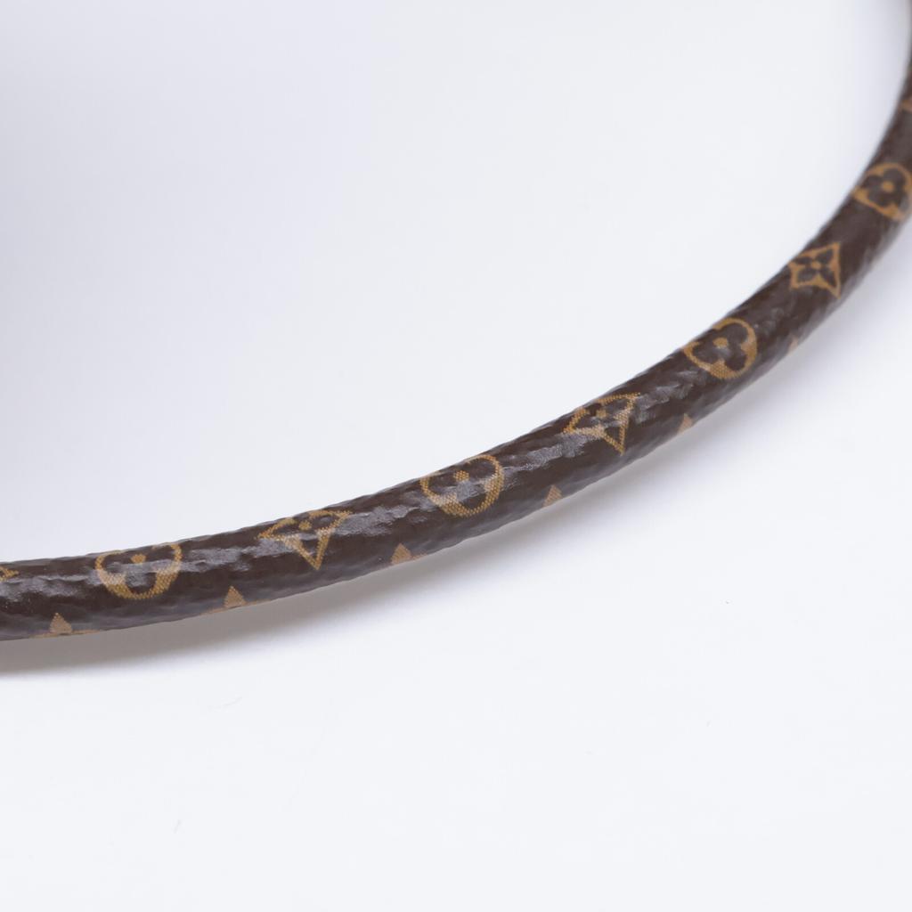 Louis Vuitton Отличное состояние M67411 Cache Oreille Leogram мех леопардовый принт ушной шарф Шарф Бежевый x темно-коричневый Б/у