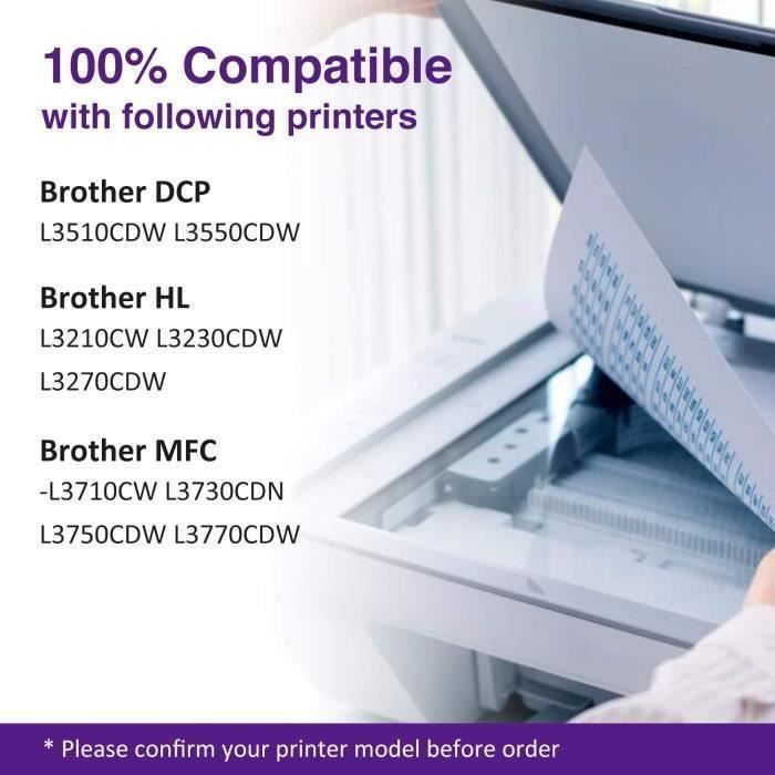 Cartouche toner compatible - JARBO - TN 243 247 - Noir - Multi-couleurs - 3000 pages