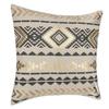 Ethnic Gold and Gray Cushion Cover 40 X 40 Cm