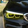 Светодиодные платы ДХО с отделкой для BMW 5 серии G30 G31 F90 M5 2017 2018 Дневной ходовой свет фар Ангельские глазки Лимонно-желтый