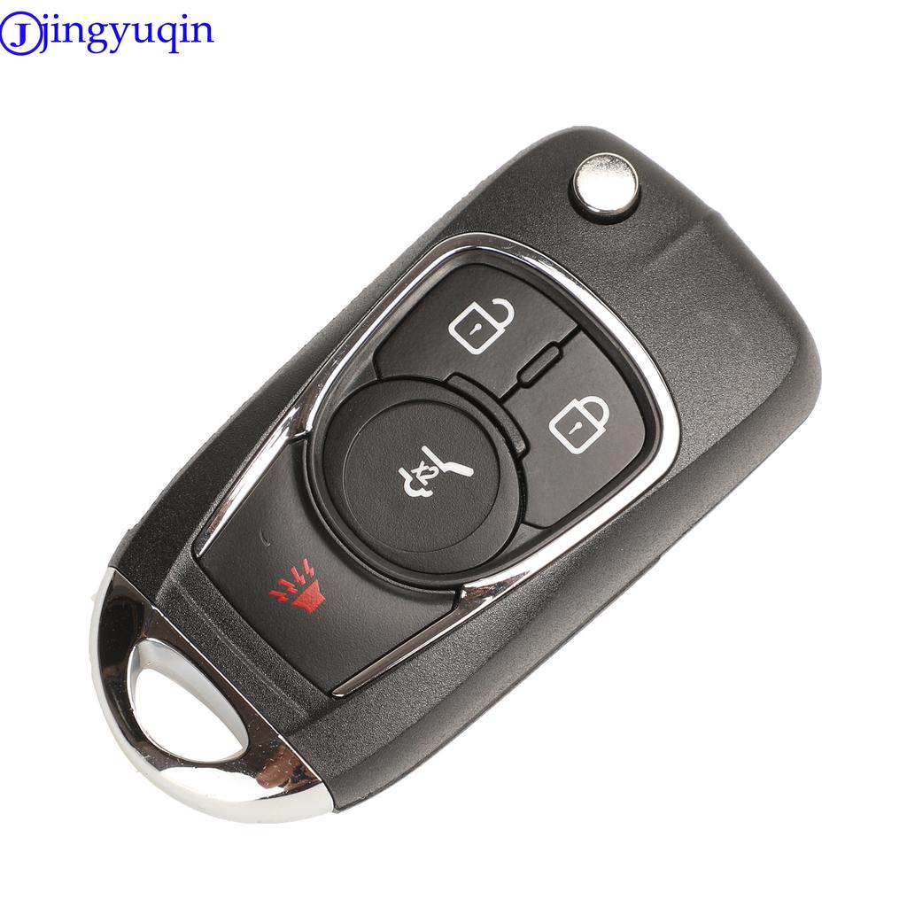 Jingyuqin 10ps For Chevrolet Cruze For Buick Regal Encore Lacrosse GL8 OPEL Insignia Astra J Zafira C Remote Car Key Cover Logo