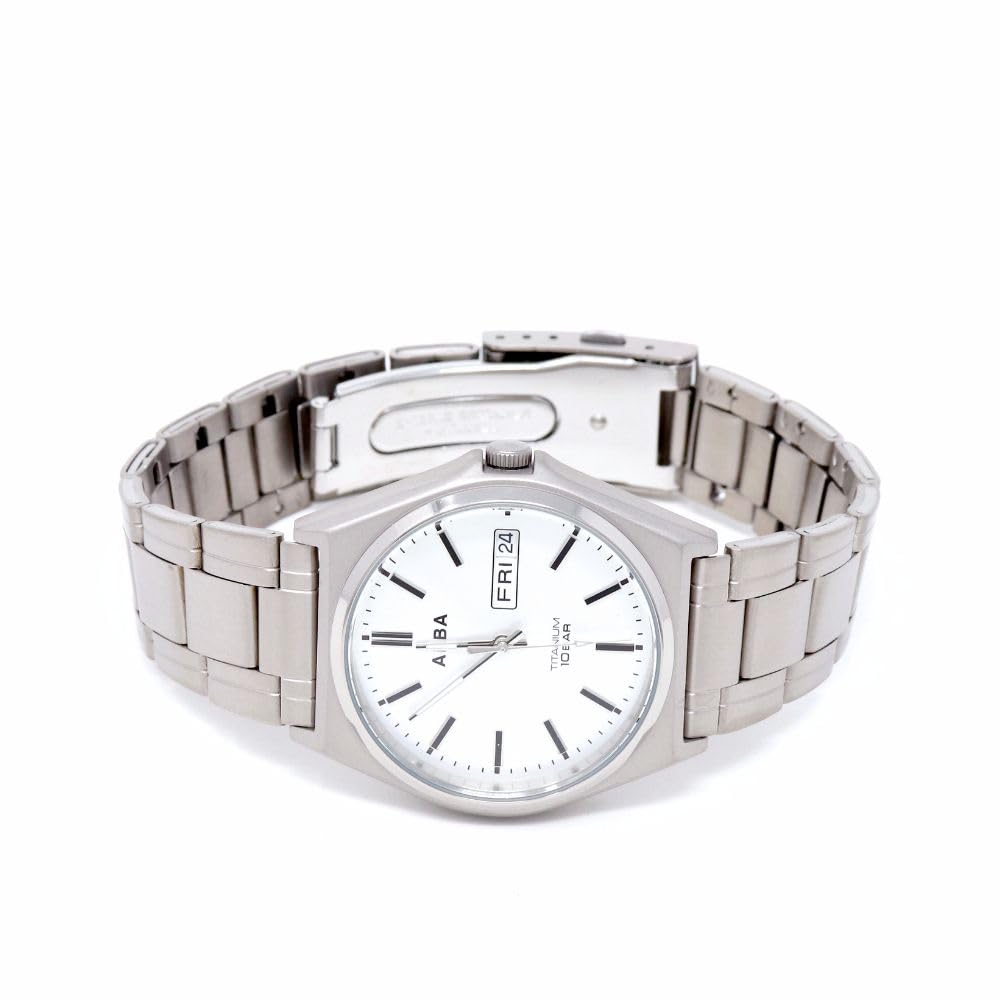 Часы Seiko Alba Мужские Кварцевые Титановые Водонепроницаемые для Повседневного Использования (10 АТМ) Аналоговые SEIKO ALBA (титан (AEFJ412))