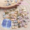 20pcs 8mm Cat Paw Pattern Craft Mini Buttons Clothing Sewing Buckle DIY Doll Clothes Metal Buckles