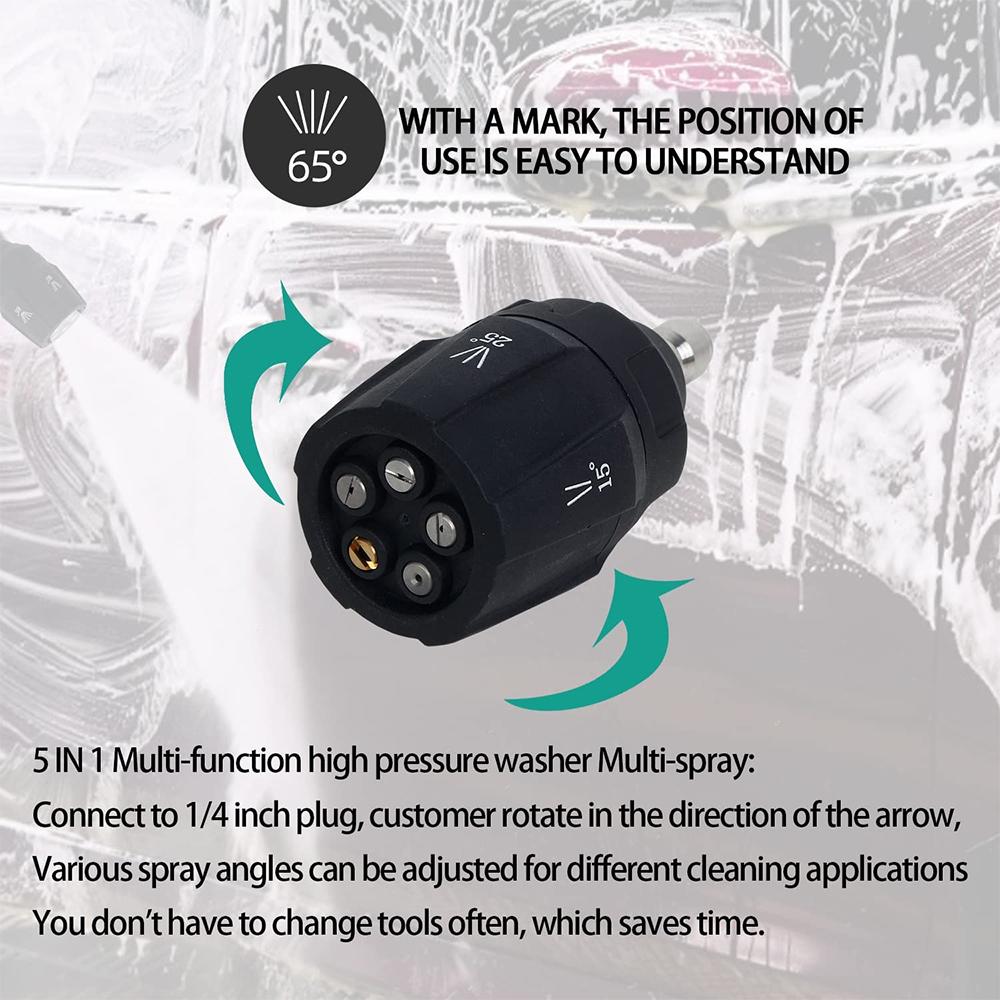 Насадка высокого давления для автомойки, пистолет для быстрой струи, насадки для мойки автомобилей Karcher Parksdie Nilfisk Bosch, адаптер