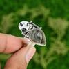 Skull And Bone Adjustable Ring 925 Silver Natural Geode Agate Druzy Rough
