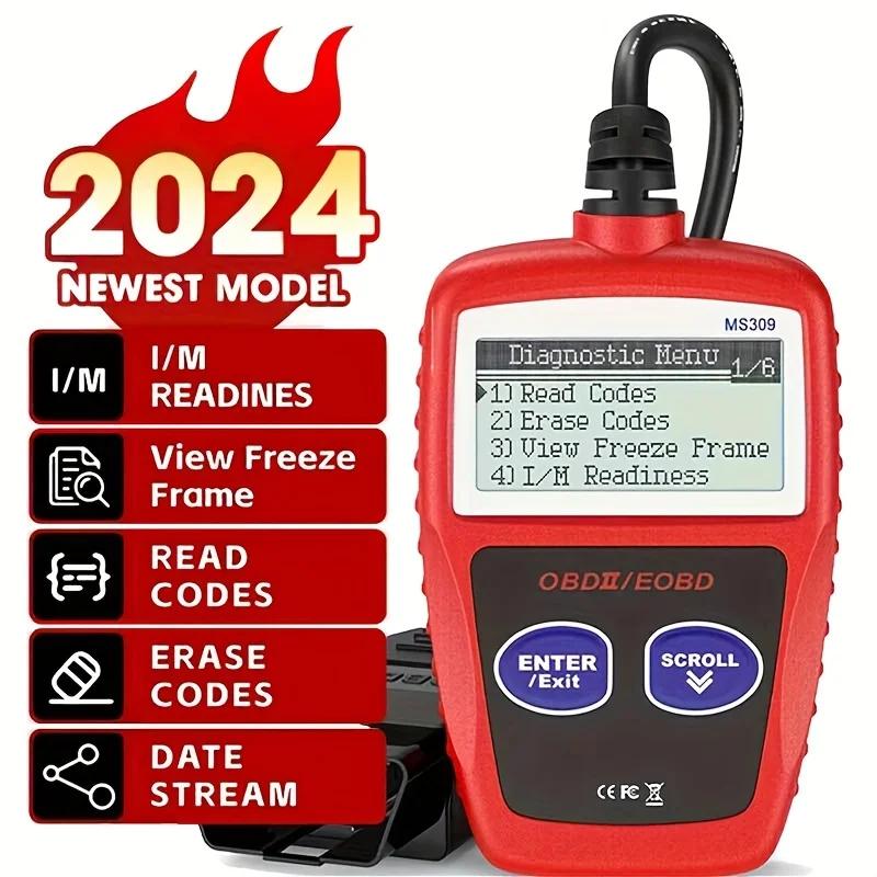 Продвинутый автомобильный диагностический инструмент Плюс - Модернизированный сканер MS309 OBD2 OBDII EOBD для чтения кодов неисправностей с улучшенным обнаружением ошибок