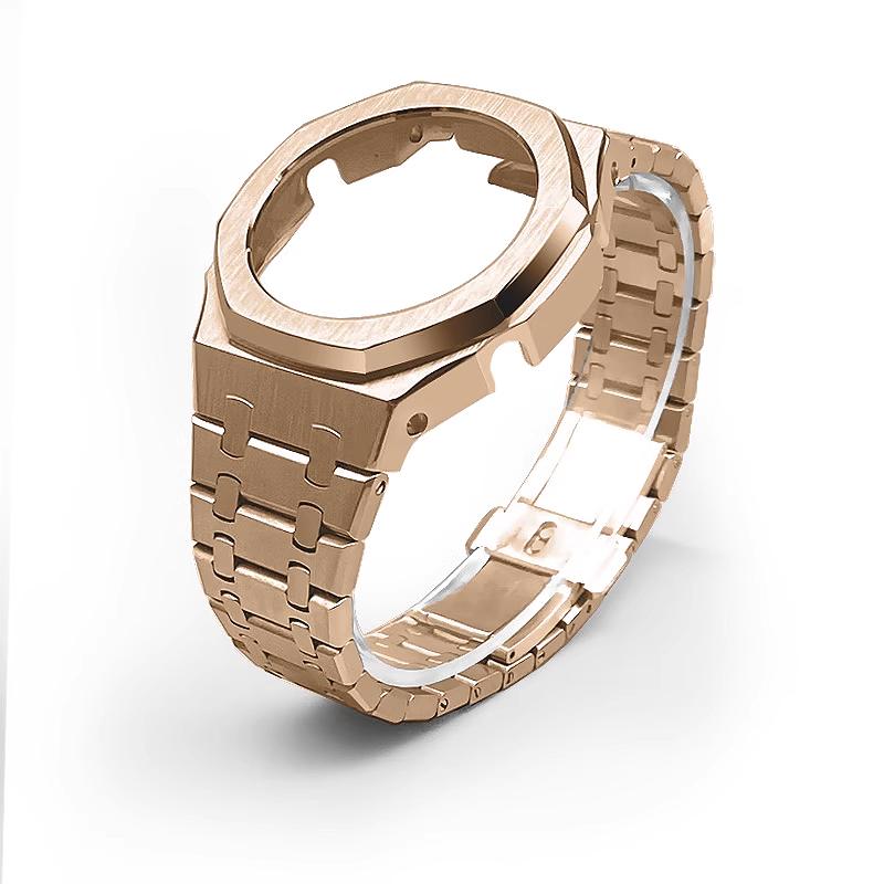 Модификационный Комплект GA2100 Корпус Часов и Ремешок из Цельной Нержавеющей Стали Для Casio G-SHOCK GA-2100 GMA-S2100 GM-2100 Мужской Металлический Браслет