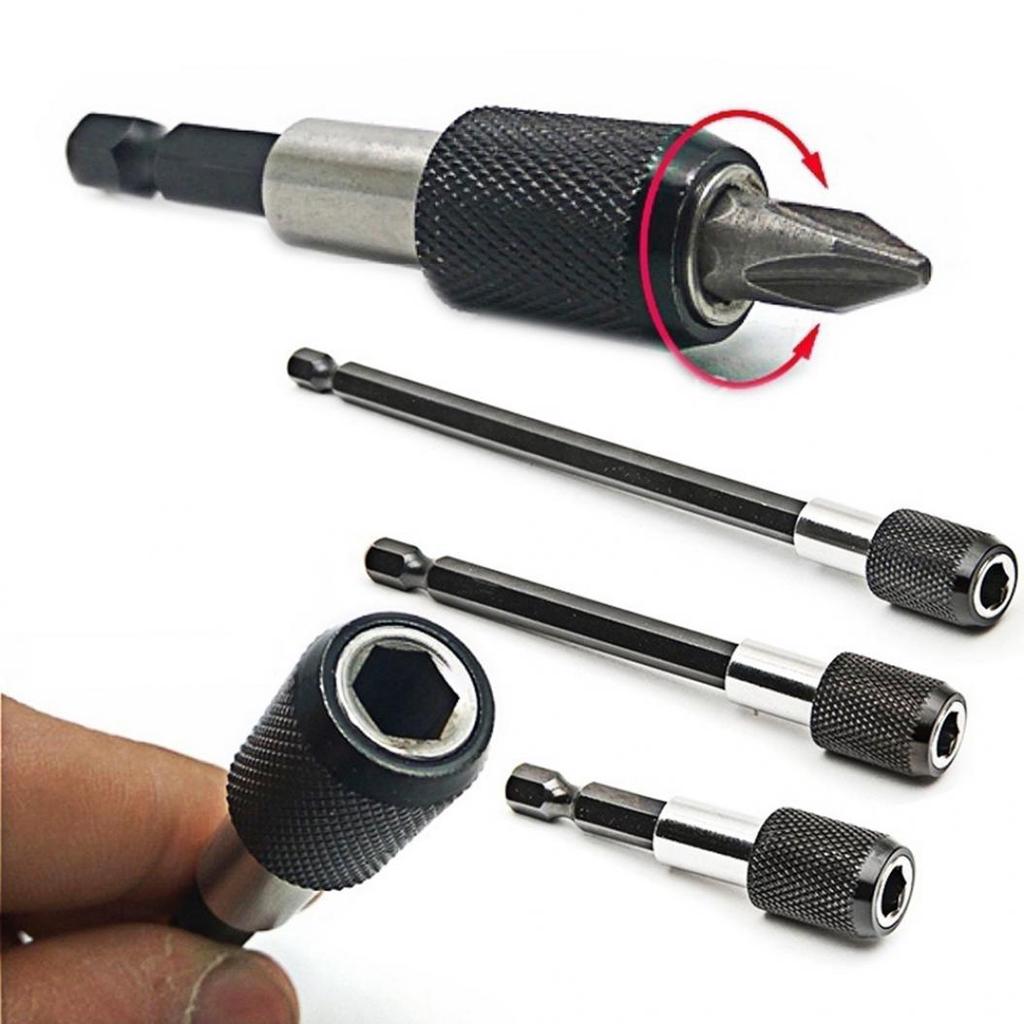60/100/150mm 1/4 Quick Release Hex Shank Electric Drill Screwdriver Bit Holder