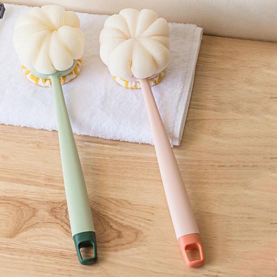 Щетка для ванны Эргономичный дизайн Длинная ручка Щетка для спины Двойная головка Мягкий пилинг Душевая щетка для тела