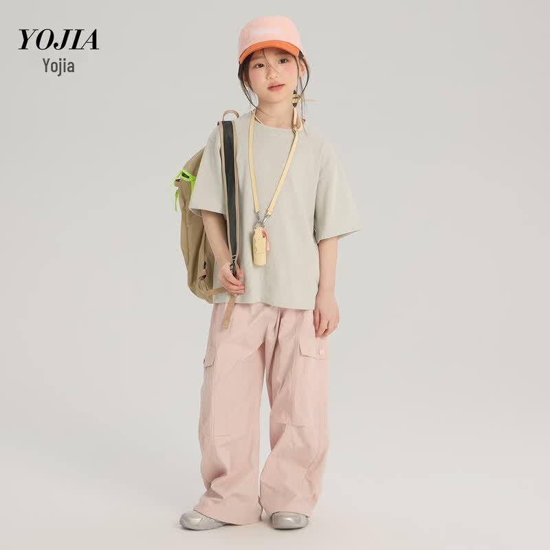 Летние тонкие повседневные брюки-карго для девочек YOJIA