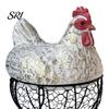 Корзина для хранения яиц Черная Металлическая Сетка Антикоррозийная Держатель для яиц Декоративный Контейнер Прочный Фермерский стиль для Кухни Обеденного Стола Деревенский