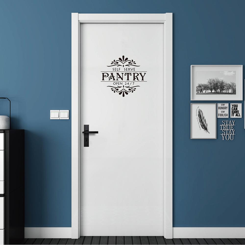 1pc PVC Wall Stickers for Self Serve Pantry Wall Decoration Word 400x350mm