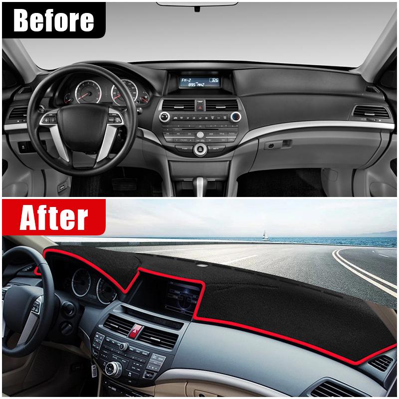 Для Honda Accord 8-го поколения 2008 2009 2010 2011 2012 Автомобильная панель приборов Солнцезащитная накладка Панель приборов Противоскользящая накладка Аксессуары