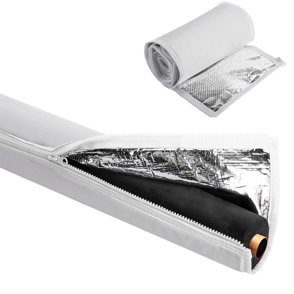 600D Оксфордские Чехлы для Изоляции Труб Кондиционера 72x10.2 дюйма Изоляционная Обертка для ОВКВ Наружная Установка