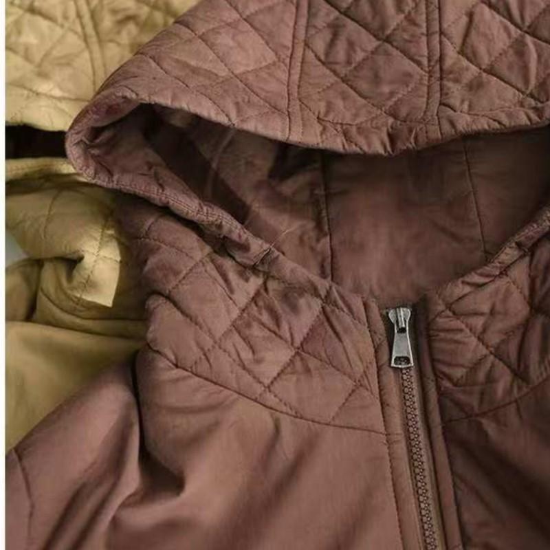 Johnature Модное повседневное пальто с капюшоном и свободной молнией, однотонное, зимнее, с длинными рукавами, в китайском стиле, сращивающееся пальто