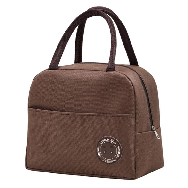 Унисекс Портативная сумка из ткани Оксфорд с медведем Бенто, повседневная сумка для пикника на открытом воздухе