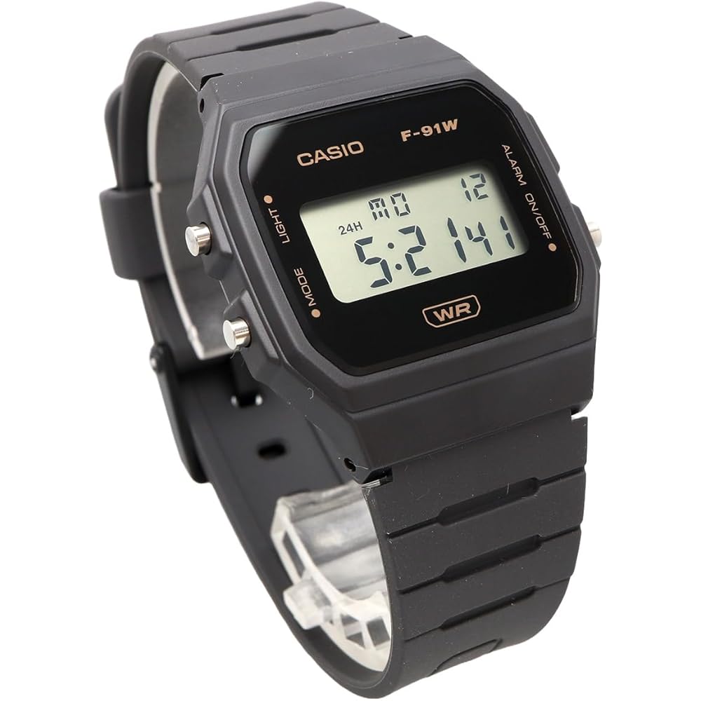 Casio F-91WB-8A Унисекс Цифровые Часы Темно-серый Ремешок из Биопластика Без Коробки