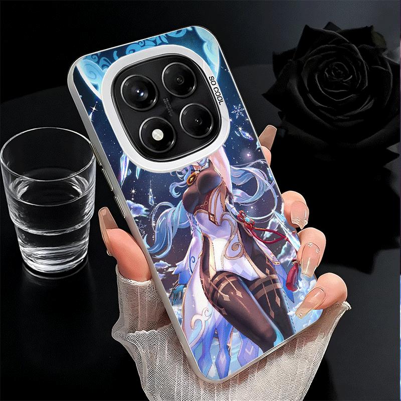 Мягкий чехол для телефона Genshin Impact Ganyu для Xiaomi Redmi Note 13 14 15 Pro Plus 12S 12 11S 11 11T 10S 10 Ударопрочный чехол Задняя крышка