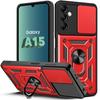 Shockproof Case - Booling - for Samsung Galaxy A15 - Red - Ultra Resistant - Integrated Stand