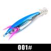 FTK 1pcs/4pcs Squid Bait Bait Shrimp Bait Swaying Luminous Squid Hook Light Fishing Tackle Fixture