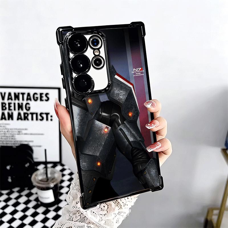 N7 Mass Effect Soft Phone Case For Samsung Galaxy S26 Ultra S25 Edge S24 FE S23 Plus S22 S21 + S20 Plating Anti-Fall Fundas