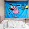 Courage the Cowardly Dog Tapestry for Bedroom Aesthetic Classroom Tapestries Wall Hanging for Living Room Dorm Office,Ideal Creative Gift