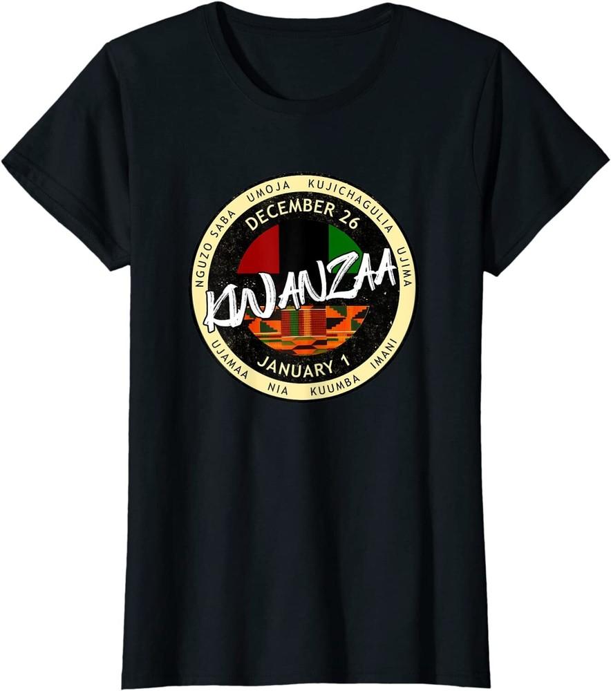Kwanzaa African American Xmas Celebration Ladies' Crewneck T-Shirt Unisex T-Shirt