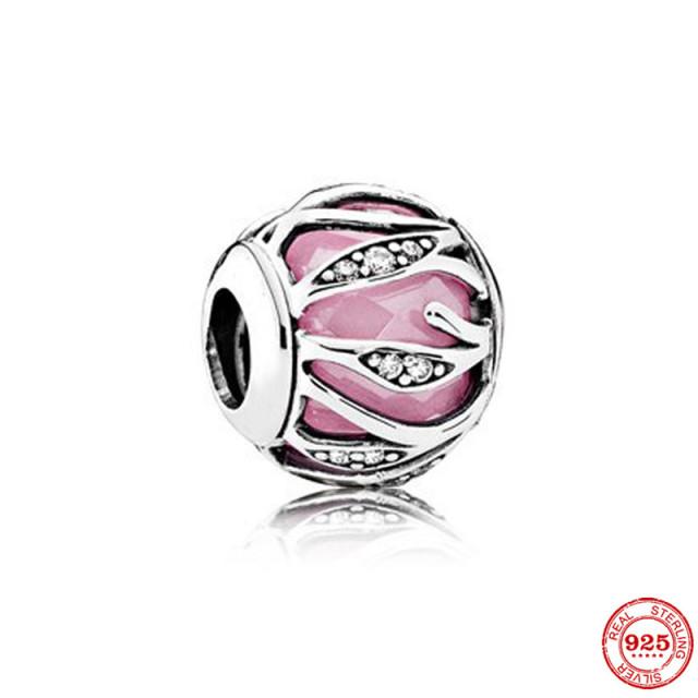 Neastamor Silver 925 Sparkling Blue Star Santa Claus Dangle Charm Bead Fit Original Bracelet Pendant DIY Jewelry Women